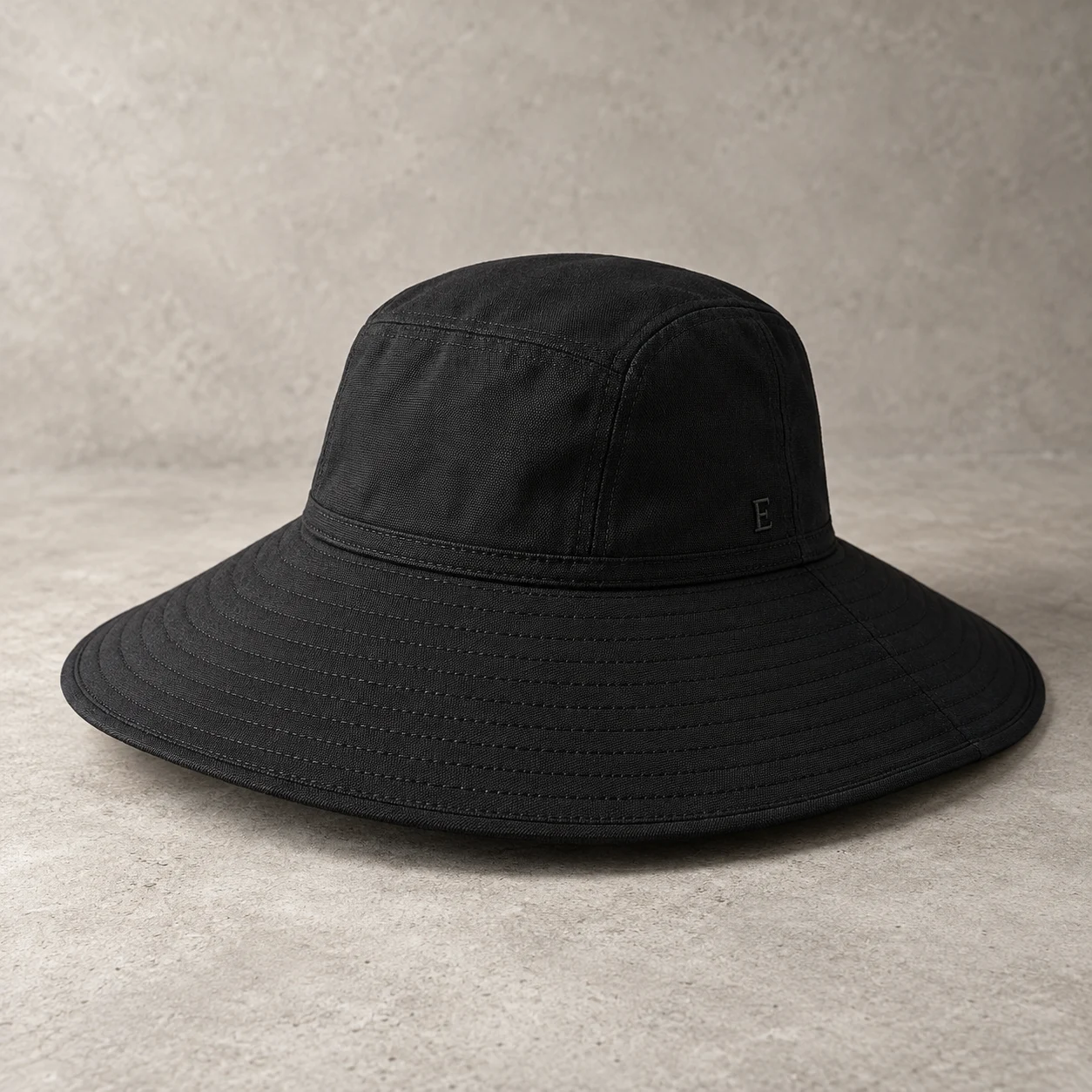 Black Eclipse Sculpted Brim Hat